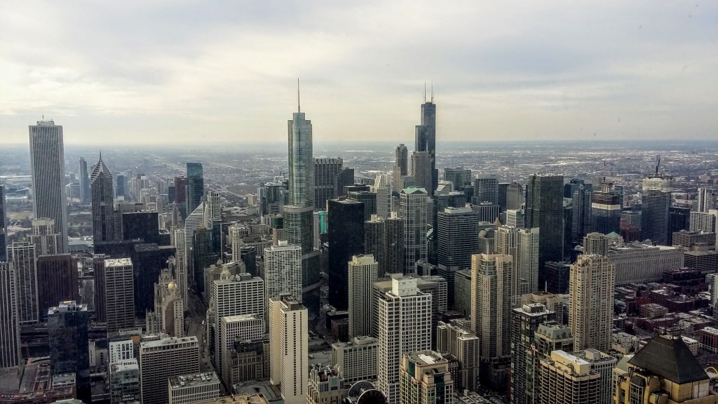 Chicago Skyline on a cloudy day