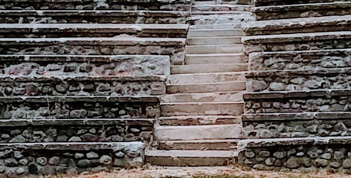 stone staircase in ampitheater