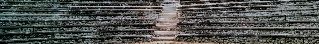 stone staircase in ampitheater