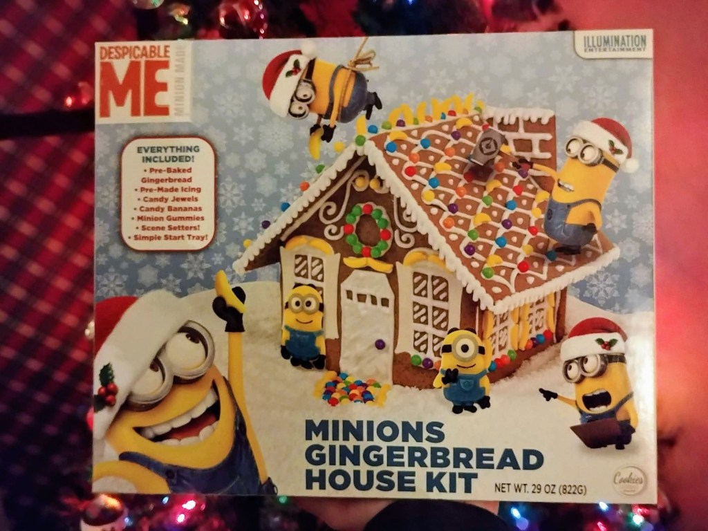 Minion Gingerbread House Box Kit